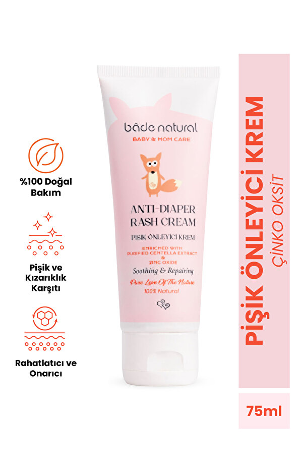 Bade Natural Pişik Önleyici %100 Doğal Krem 75 ml