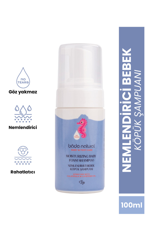 Bade Natural Nemlendirici Bebek Köpük Şampuan %100 Doğal 100 ml