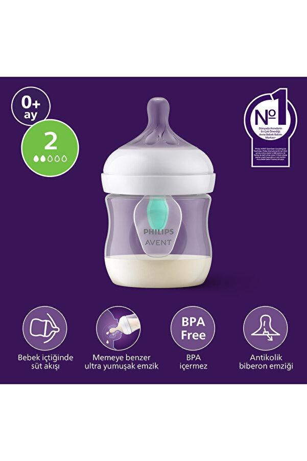 Philips Avent Anti-kolik Biberon 125 ml, 0+ Ay, SCY670/01