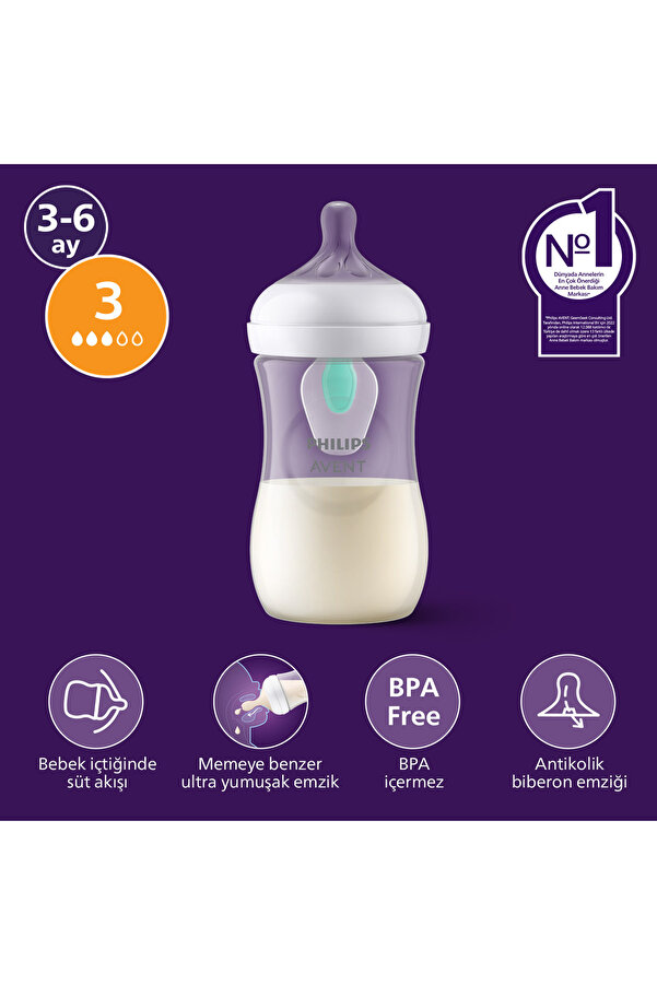 Philips Avent Anti-kolik Biberon 260 ml, 1+ Ay, SCY673/01