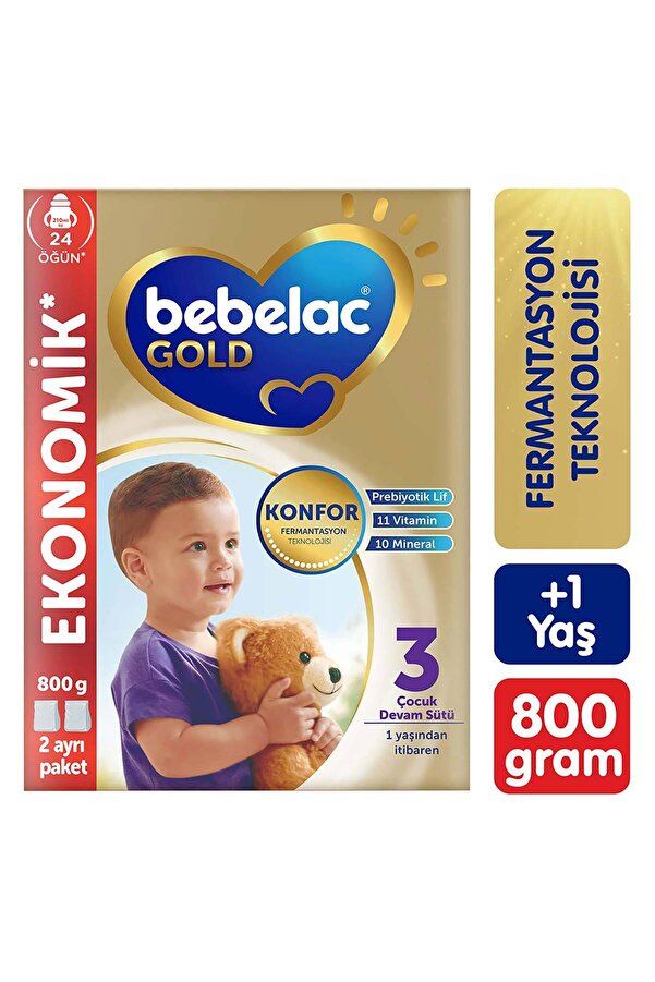 Bebelac Gold Konfor 3 Devam Sütü 1 Yaş+ 800 Gr