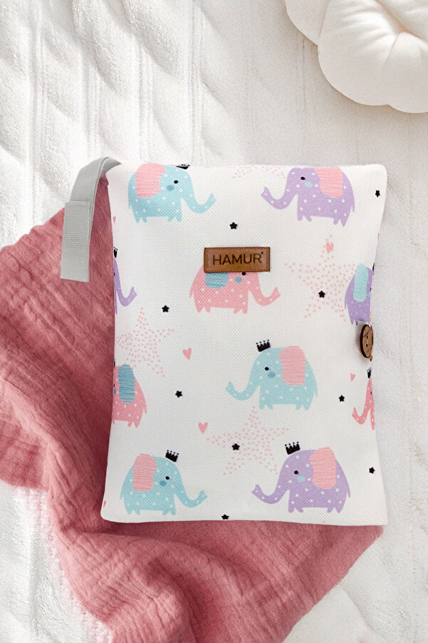 HAMUR Anne Bebek Bakım Çantası Yenidoğan Alt Açma Değiştirme Düzenleyici Çantası Organizer Elephant