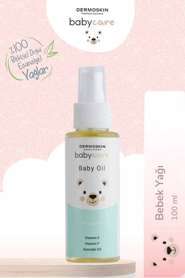 Dermoskin Babycare Bebek Yağı | Bebekler için Cilt Koruyucu | Rahatlatıcı Masaj Yağı | 100 ml