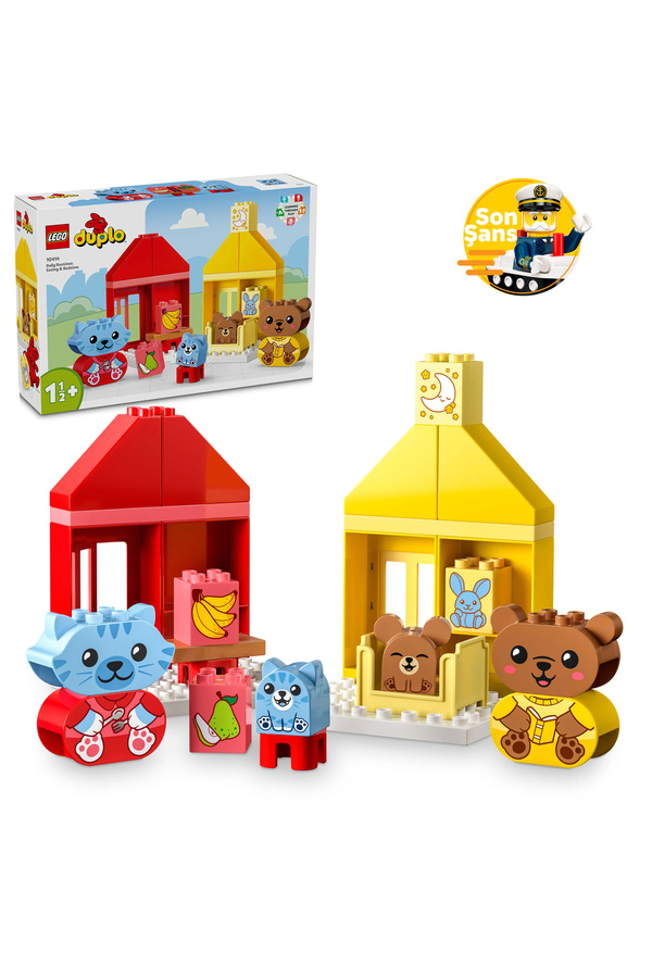 LEGO ® DUPLO® İlk Günlük Rutinlerim: Yemek ve Uyku Zamanı 10414 - 1/2+ Oyuncak Yapım Seti (28P)