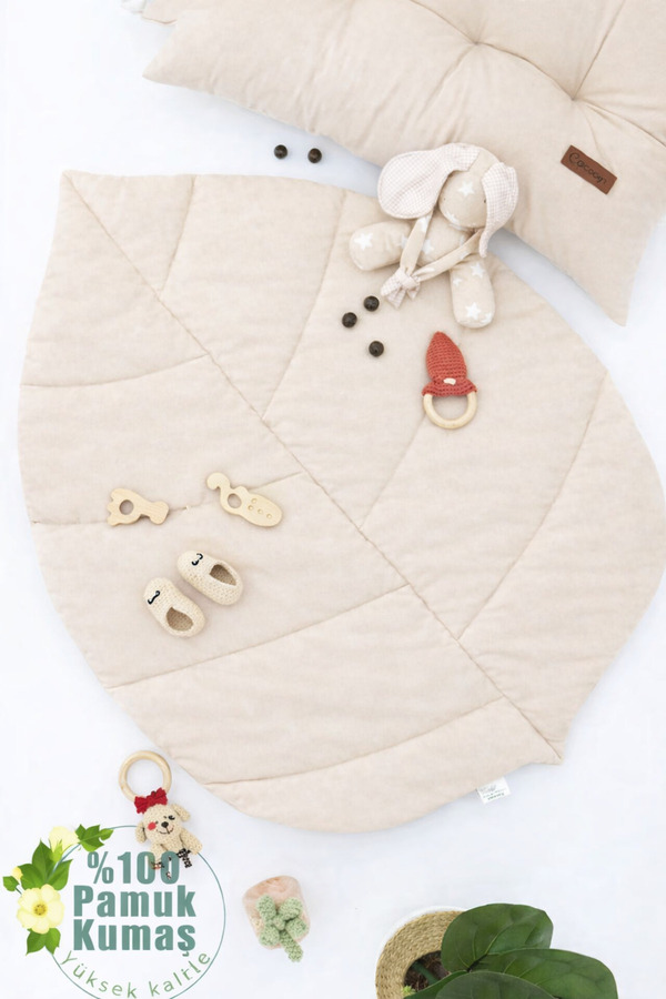 mordesign Bebek Oyun Matı, Yenidoğan Emekleme Pedi, Aktivite Matı, Santorini Seri, Kapiçino