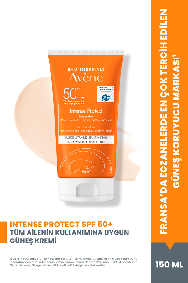 Avene Intense Protect SPF 50+ Bebek, Çocuk ve Yetişkinler için Yüksek Korumalı Güneş Kremi 150 ml