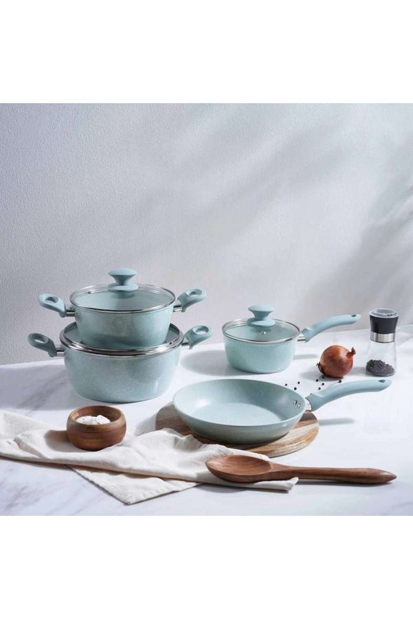 PAN HOME Wilson 7-Piece Cookware Set - Mint Green