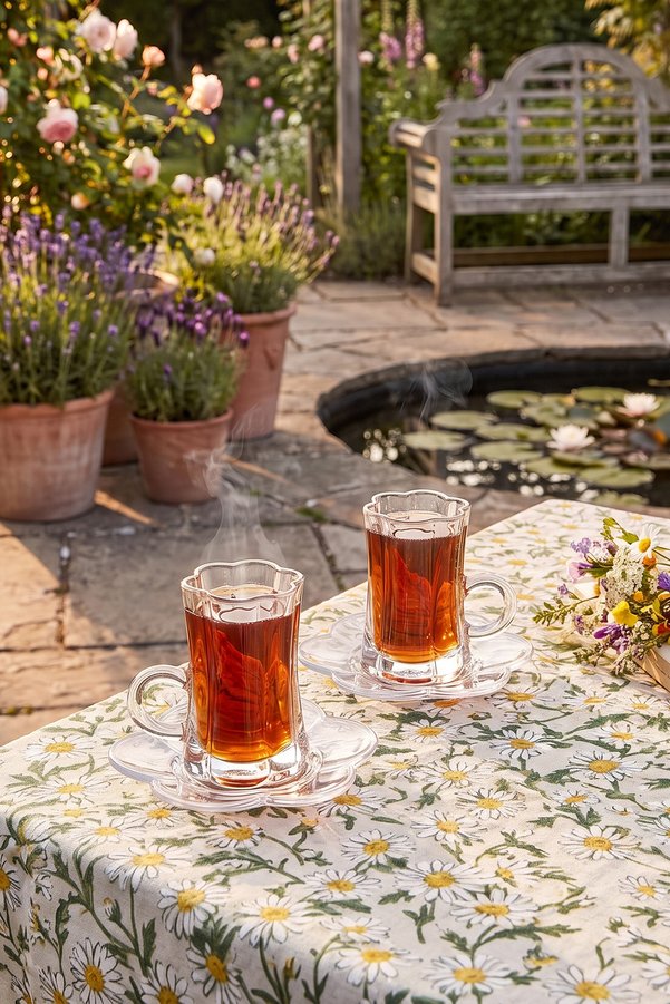 Trendyol Home Set of 2 Flower-Shaped Tea Cups with Handles Tphaw27Brd00001