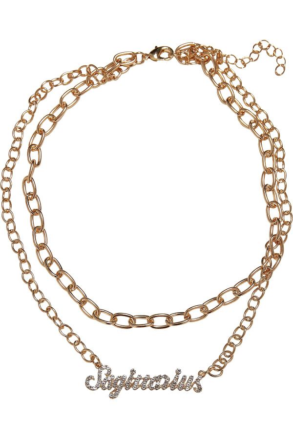 Urban Classics-Accessoires Diamant Sternzeichen Goldene Halskette 1