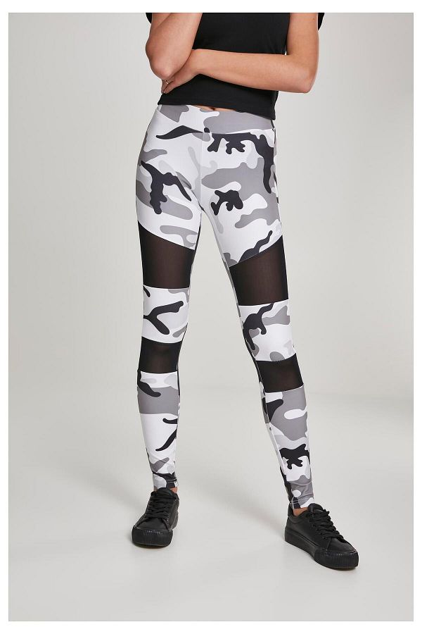 Urban Classics-Damen Ladies Camo Tech Mesh Leggings 1