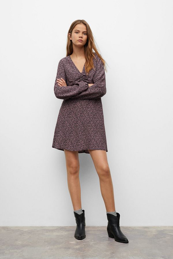 MANGO Kids-Lila Kleid für Mädchen 1