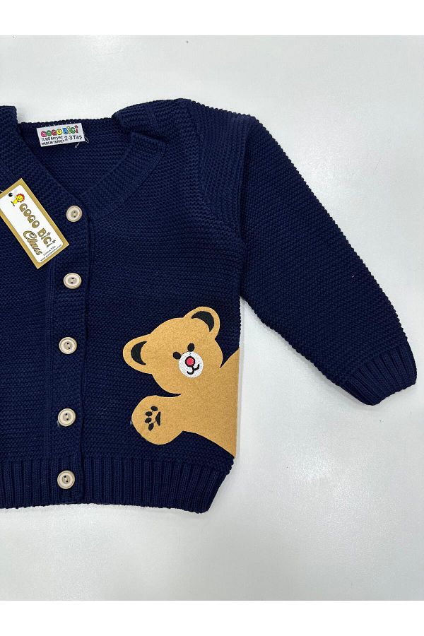 gogo bici-Teddy Bear Model Knitwear Cardigan 1