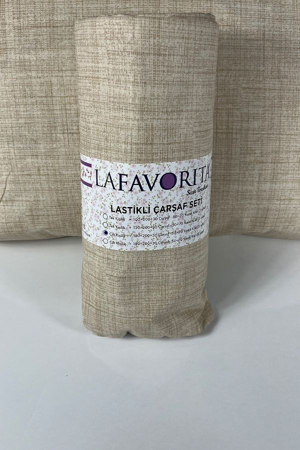 Lafavorita-Double and King Size Elastic Sheet + 2 Pillow Cases 1