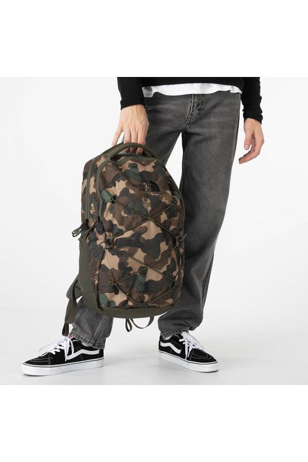 The North Face Backpack Brown Camouflage Trendyol