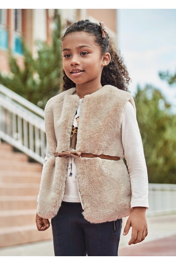 Ladies fur vest online