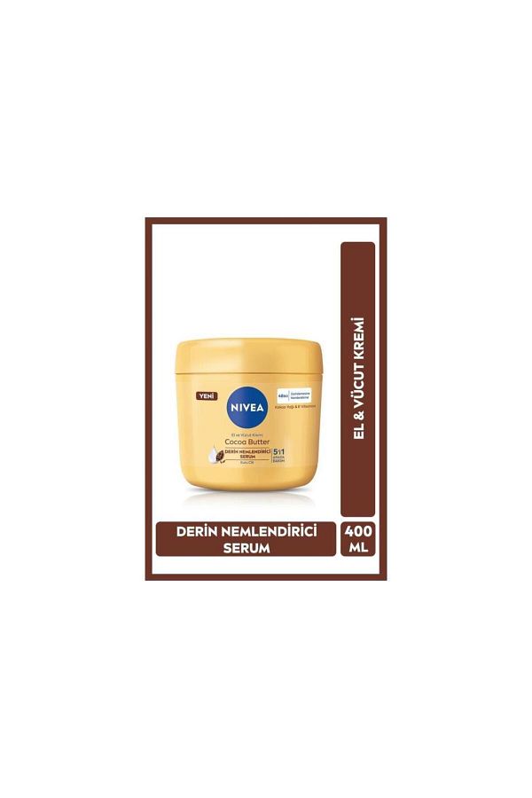 NIVEA-400ml Cocoa Butter - Hand and Body Care Cream 1