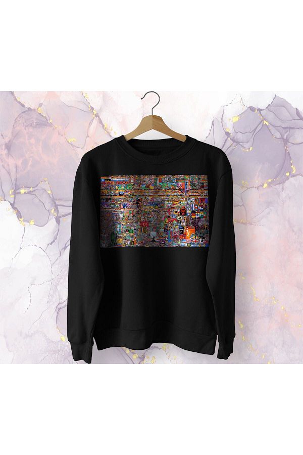 Pisa Art Reddit r Place 2023 Sweatshirt Trendyol