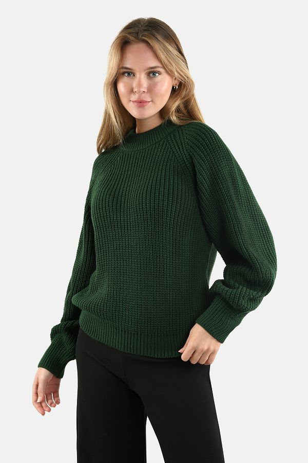 Sister s Point Sweater Women s Girls Hunter Green Trendyol