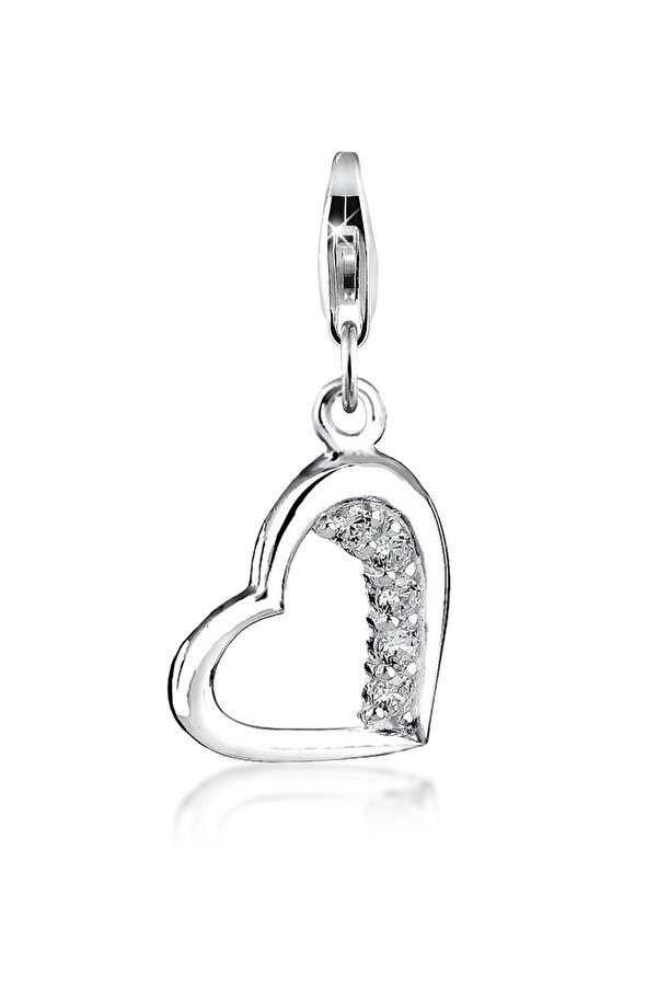 Nenalina-Charm Herz Anhänger Zirkonia 925 Sterling Silber 1