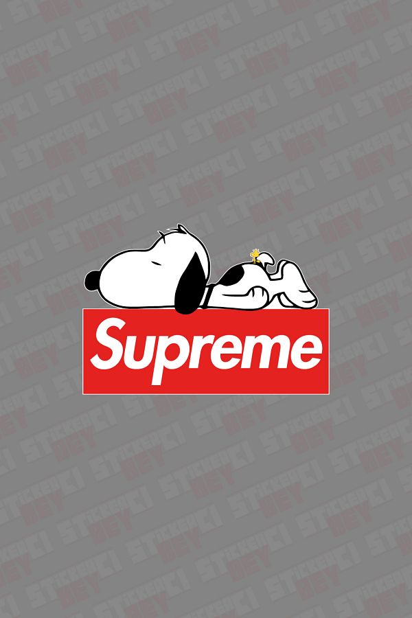 Supreme dog sticker hot sale