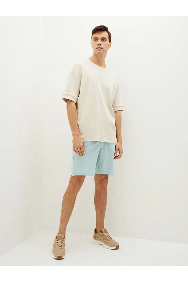 LC Waikiki-Basic Standard Pattern Knitted Men's Shorts 1