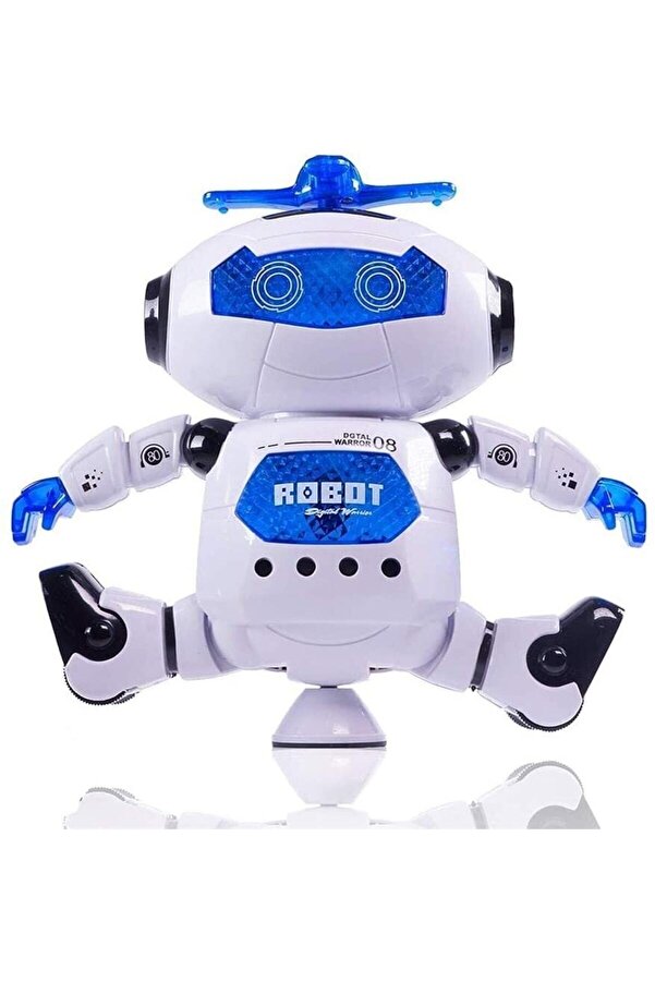 Numaca Müzikli Pervaneli 360° Dönebilen Led Aydınlatma Dans Eden Insansı Robot