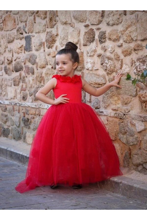 Red prom dresses for kids cheap