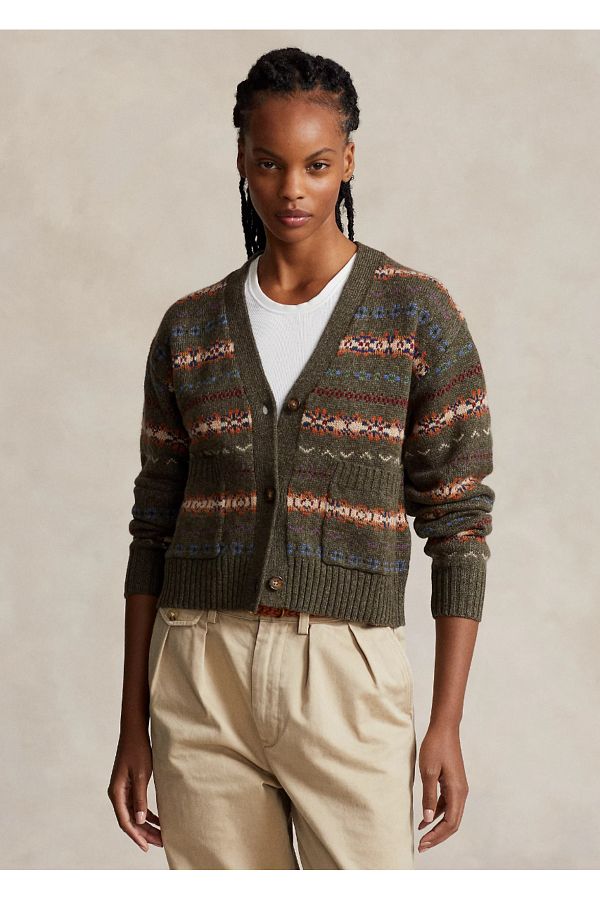 Ralph lauren v neck cardigan discount