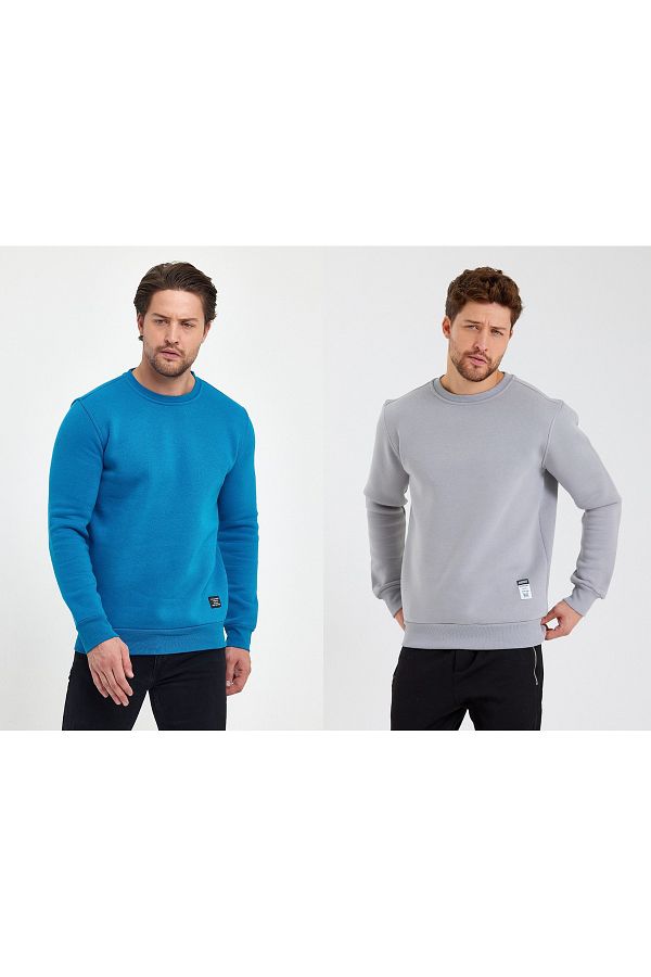 Slim fit crew neck sweatshirts hotsell