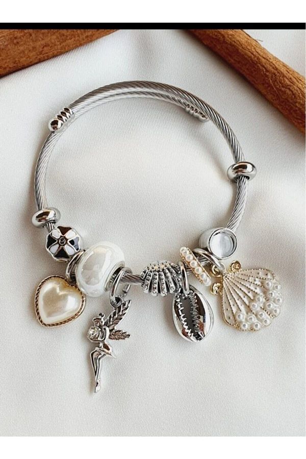 Seashell shop charm bracelet