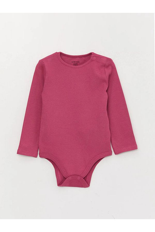 LC Waikiki-LCW Baby-Body mit Rundhalsausschnitt und langen Ärmeln, 3-teilig 1