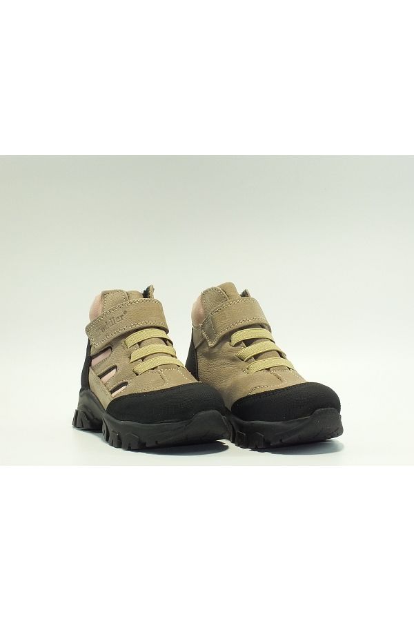 Toddler-Single Velcro Elastic Genuine Leather Boots 1