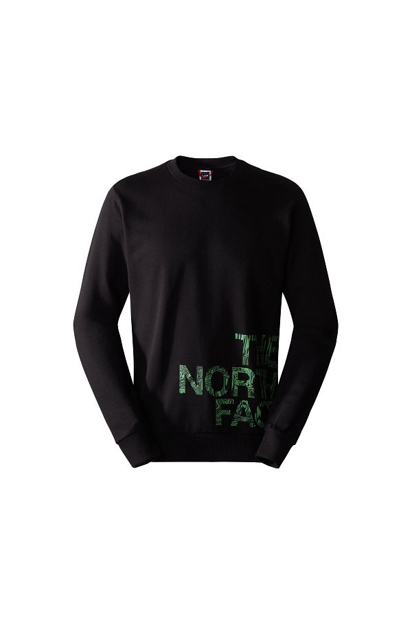 The North Face Men's Outdoor Black Sweatshirt - m Blown up Logo Crew,  Nf0A854Ajk31 - Trendyol