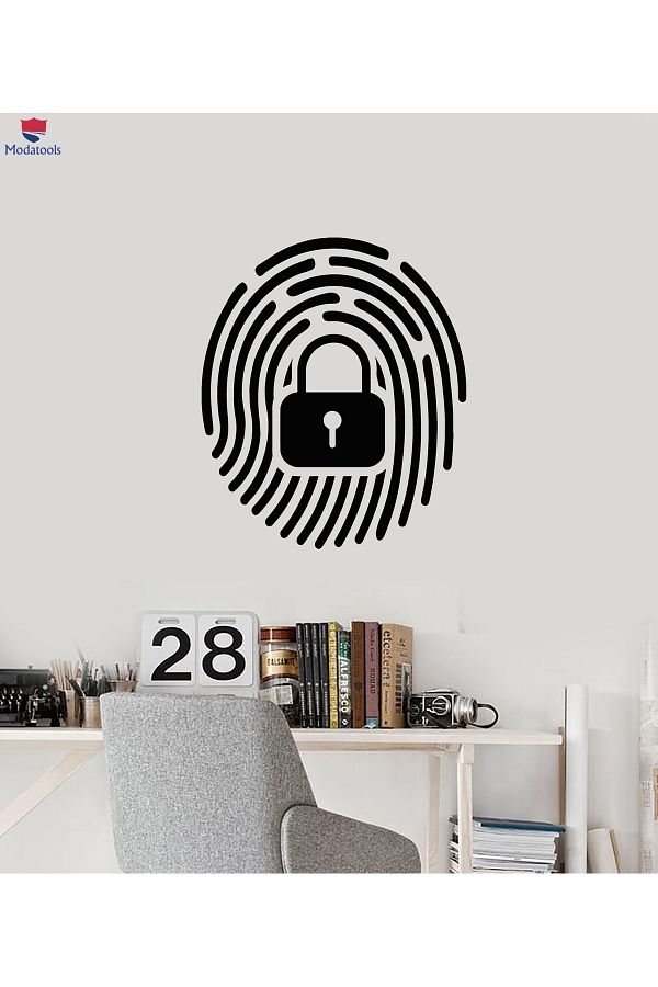 Modatools-Office Study Room Wall Sticker Hidden Custom Hidden Lock Fingerprint Stickers 1