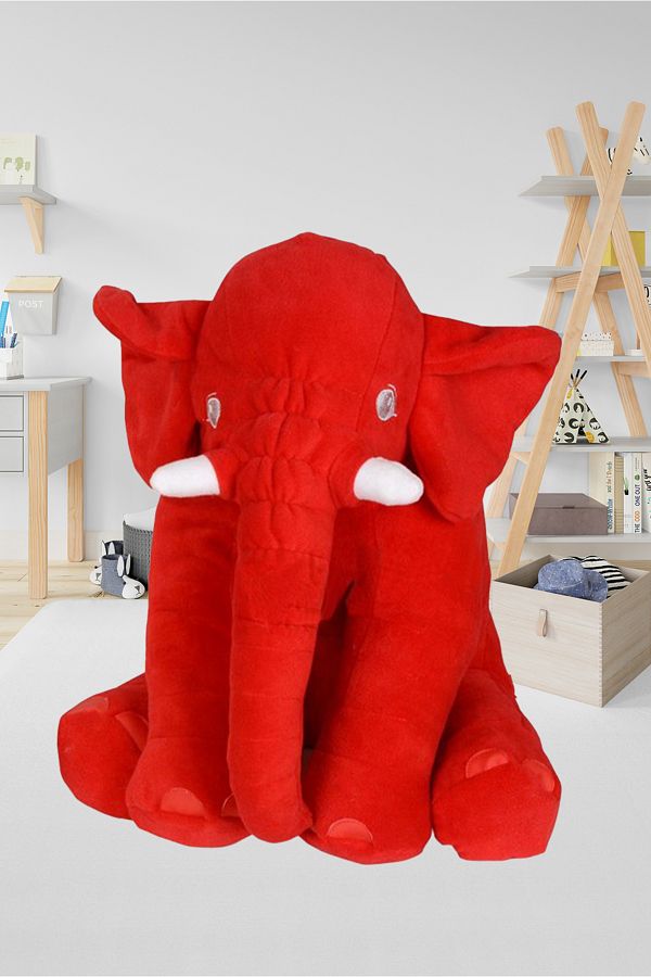 BabyModa My Sleeping Friend Red Color Plush Toy Sleeping Elephant 95 Cm Trendyol