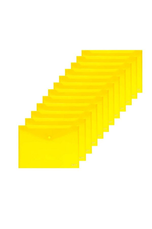 Noki-Snap Fastener A4 File Yellow 12 Pieces 1