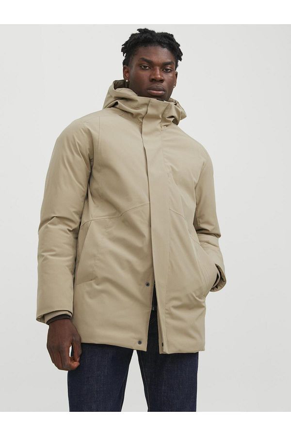 Jack Jones Winter Jacket White Parka Trendyol