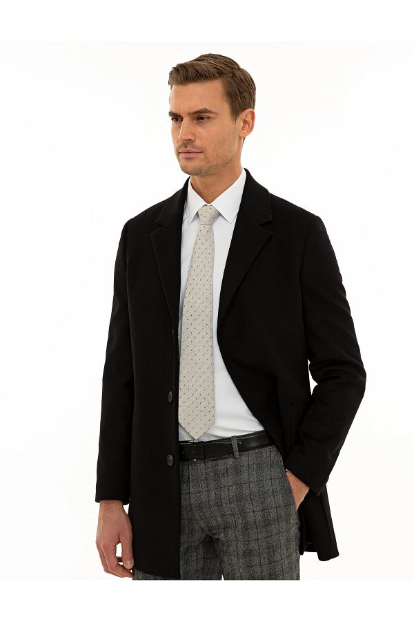 Pierre Cardin Coat Brown Regular Trendyol