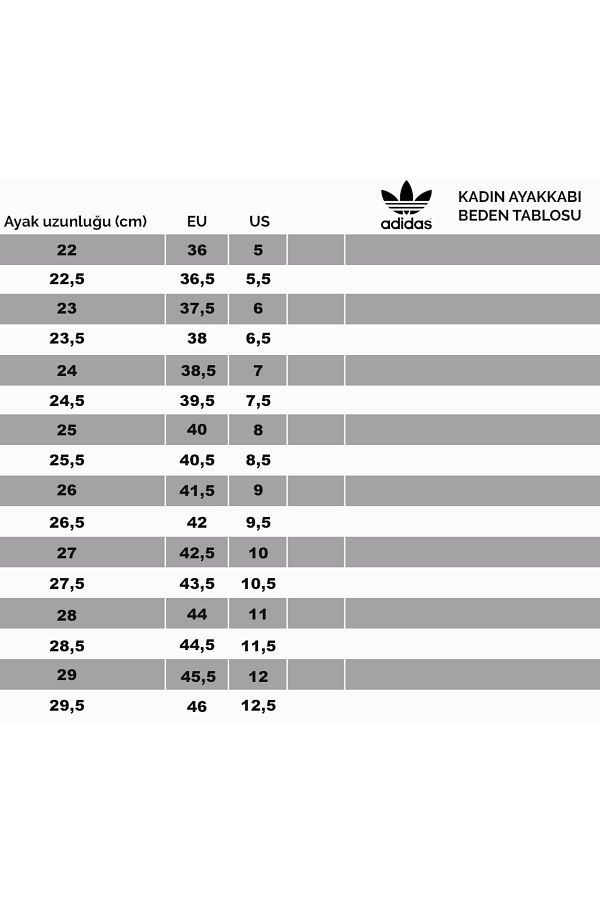 Adidas falcon shop size chart