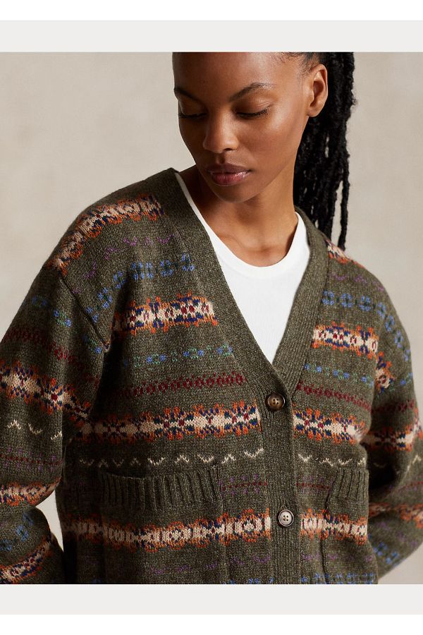 Ralph lauren fair isle cardigan new arrivals