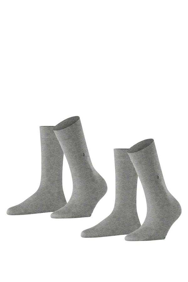 Burlington-Damen Socken 2er Pack - Everyday  Kurzstrumpf, Onesize, Unifarben 1