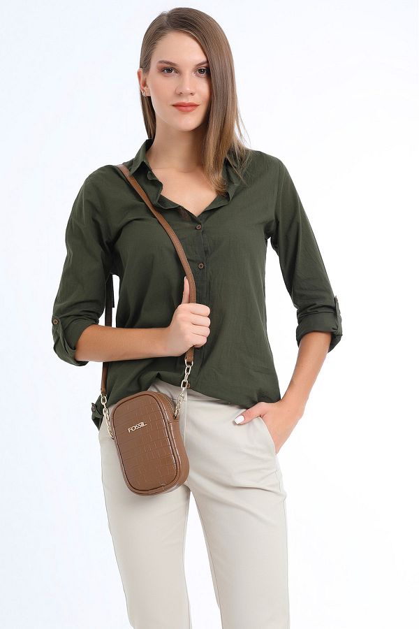 Fossil tan bag shop