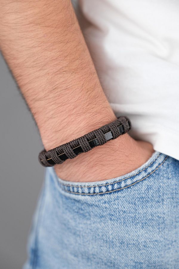 Richard Jewell Men s Leather Bracelet Steel Lock Does Not Fade Color Trendyol