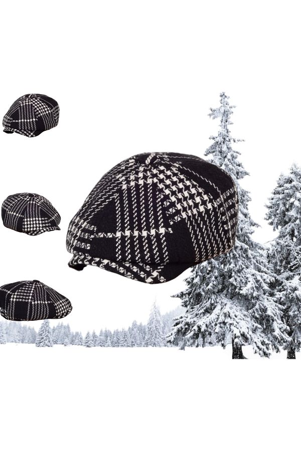 Shopiolog-Patterned David Beckham Model Peaky Blinders Cap Hat 1
