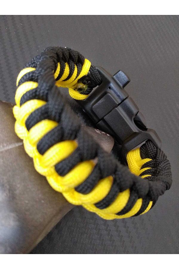 hobi outdoor Paracord Genoese Model Survival Bracelet with Compass and Fire Starter Trendyol