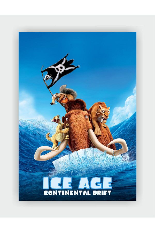 fırsatlar diyarı-Ice Age 4: Continental Drift - Ice Age 4 Continents Leave Film Poster - Thick Paper 1
