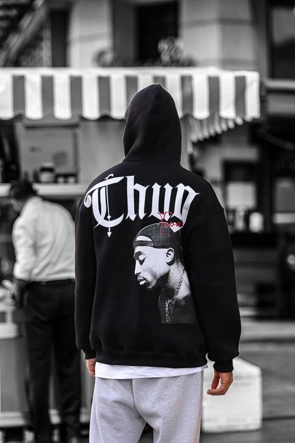 Tupac black hoodie 2025