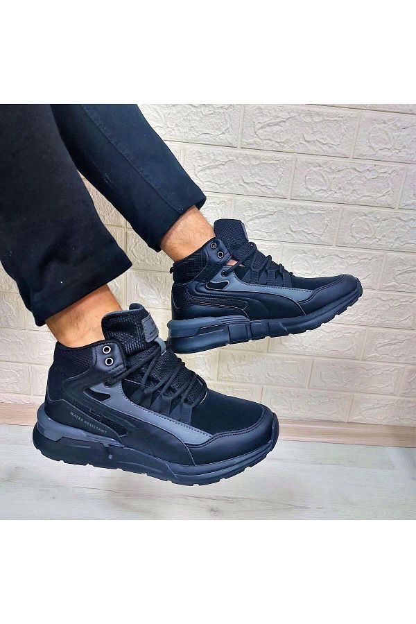 Dunlop 2000 Black Water Resistant Winter High top Sneakers Trendyol