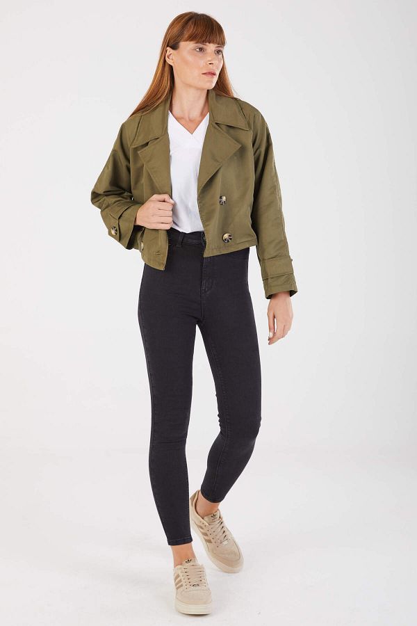 Half trench coat women's online