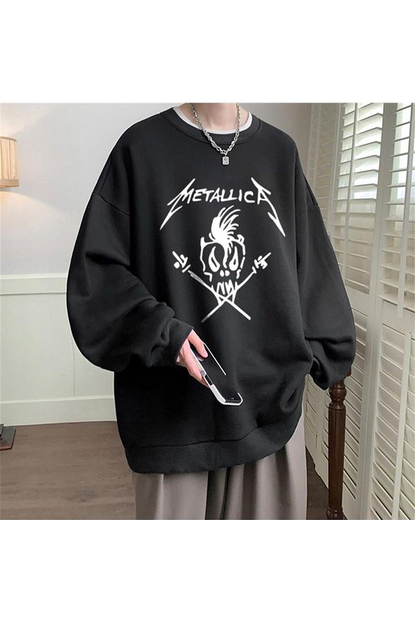 Metallica crew neck sweatshirt outlet